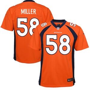 Nike Youth Denver Broncos Von Miller
Orange Team Color Game Jersey